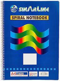 SINARLINE A4 SIDE SPIRAL WRITING PAD