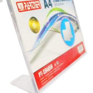 PARTNER A4 ACRYLIC L STAND HORIZONTAL