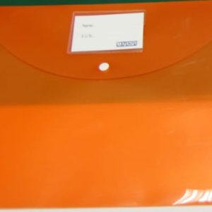 A4 MY CLEAR BAG THICK (ORANGE)