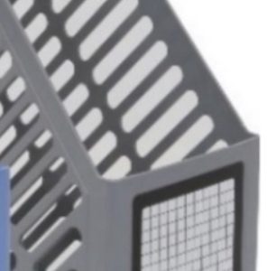 MAGAZINE RACK PLASTIC GREY