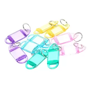 FIS Key Rings 25 Pieces Per Pack, Assorted Colors, 6.3 x 2.5 cm Size - FSKCB-19